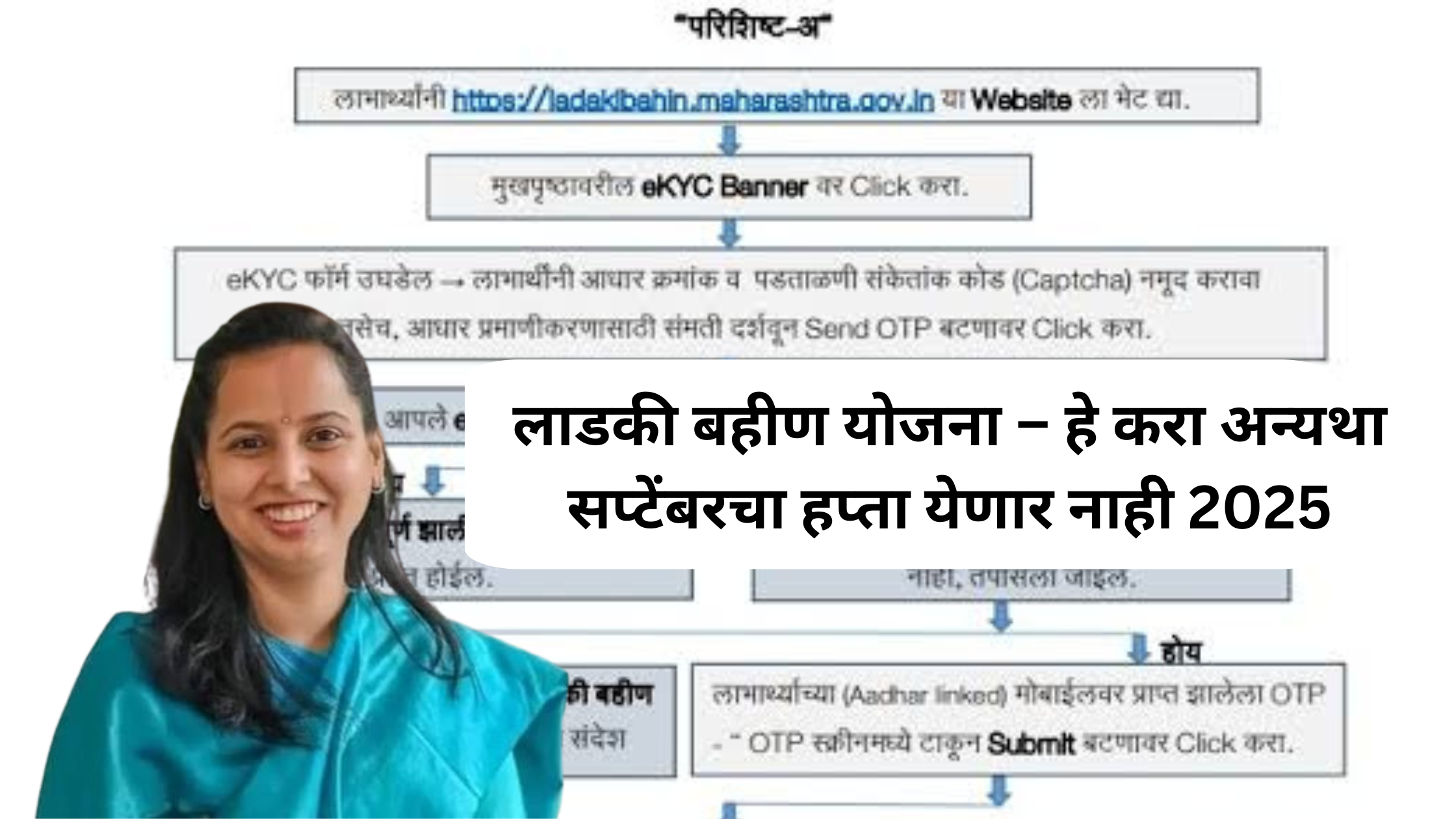 लाडकी बहीण योजना 2025 सप्टेंबर हप्ता मिळवण्यासाठी आवश्यक प्रक्रिया आणि अपडेट माहिती