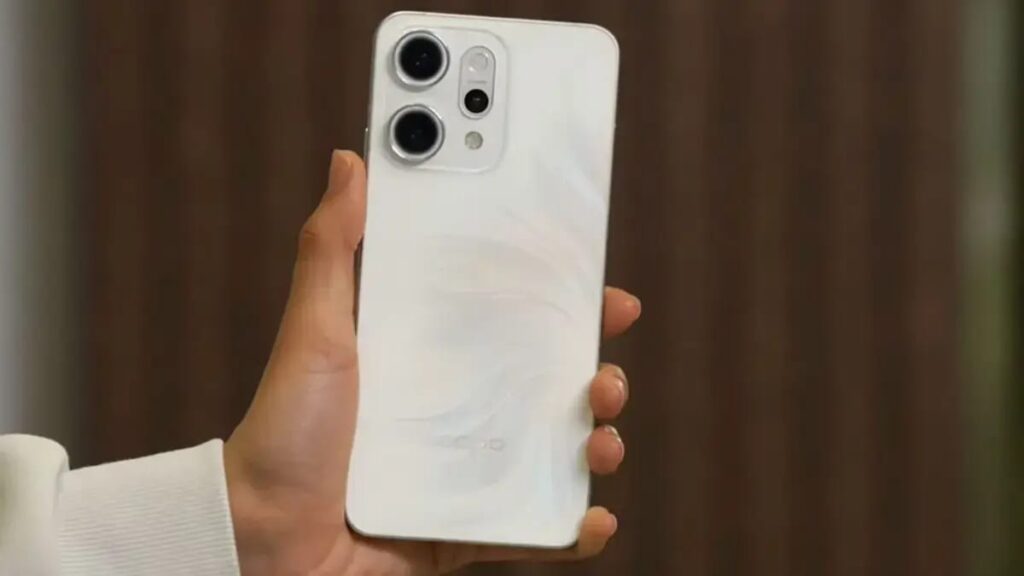 OPPO Reno 14 FS 5G front view, premium 5G smartphone design, 80W fast charging, 256GB storage, OPPO latest phone in India